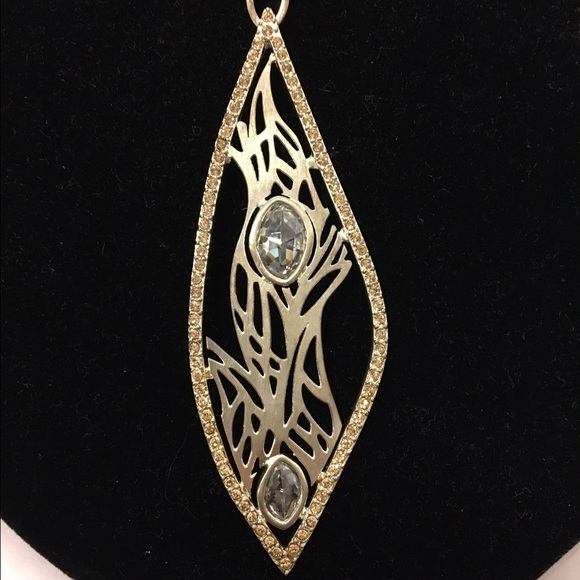 Laundry by Shelli Segal long silver chain necklace - Picture 2 of 4